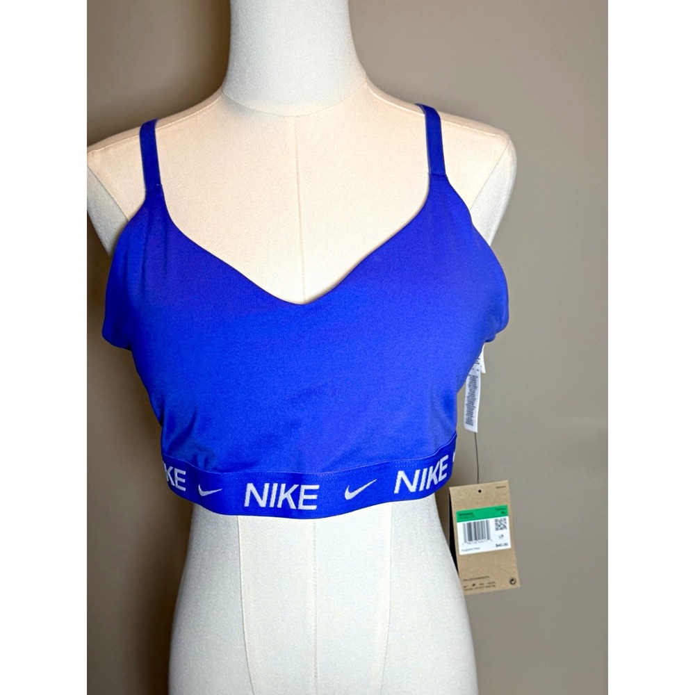 Nike Indy Bra Womens XL Blue Low Support Racerback Wireless FD1062-570